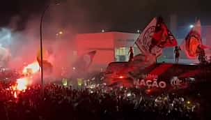 AeroFla: Flamengo embarca para o Mundial de Clubes do Marrocos com festa da torcida