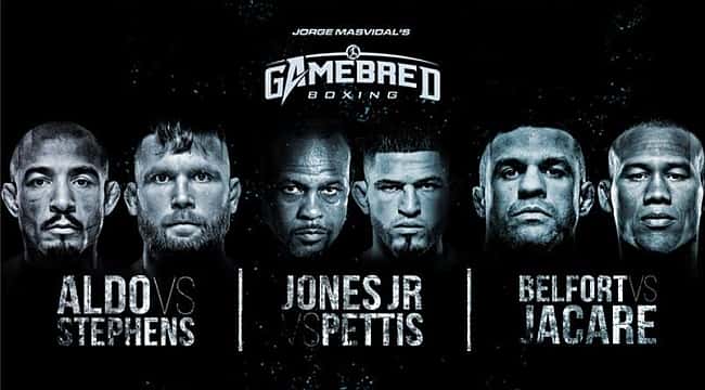 Aldo, Belfort e Jacaré lutam boxe neste sábado; saiba como assistir ao vivo o Gamebred Boxing 4