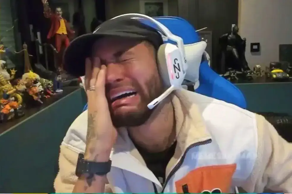 Neymar finge choro e cai na gargalhada após perder 1 mi de euros em site de casa de apostas
