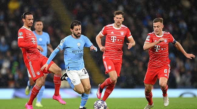 MANCHESTER CITY X BAYERN, CHAMPIONS LEAGUE 2022 / 2023, 1º) JOGO QUARTAS  DE FINAL