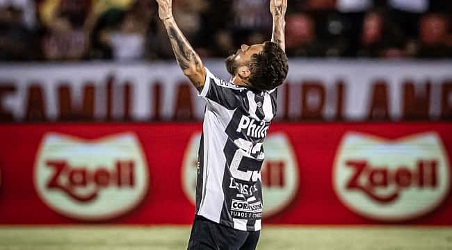Lucas Lima faz primeiro gol após seu retorno e Santos vence o Botafogo-SP pela Copa do Brasil 