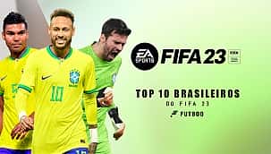 Os 10 melhores jogadores brasileiros do FIFA 23
