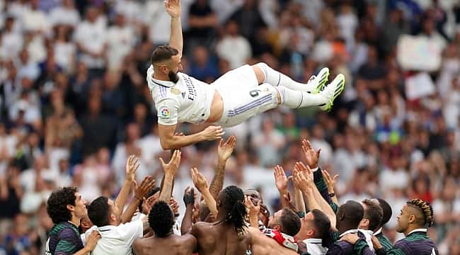 Imagens da despedida de Benzema do Real Madrid
