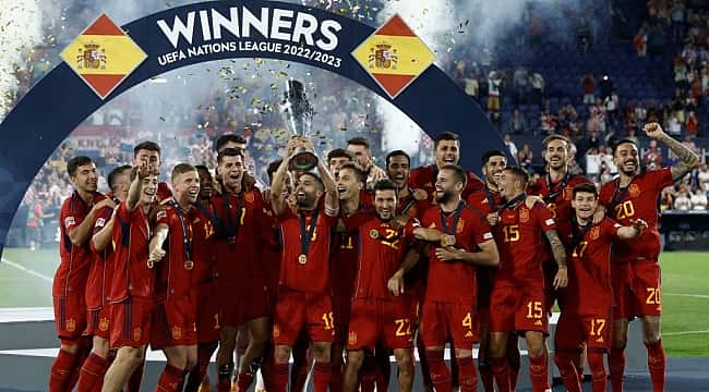 Melhores fotos do título da Espanha na Nations League