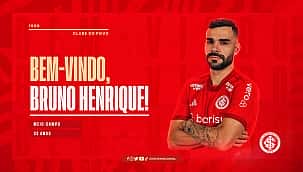 Bruno Henrique é anunciado pelo Inter