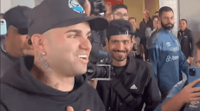 VÍDEO: Luan é recebido com festa em Porto Alegre