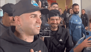 VÍDEO: Luan é recebido com festa em Porto Alegre