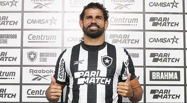 Diego Costa é apresentado pelo Botafogo: "Estou muito feliz e com a ambição de sempre"