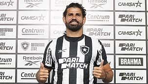 Diego Costa é apresentado pelo Botafogo: "Estou muito feliz e com a ambição de sempre"
