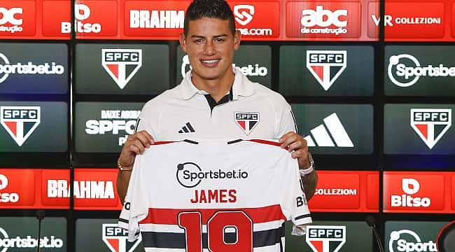 James Rodríguez é apresentado no São Paulo 