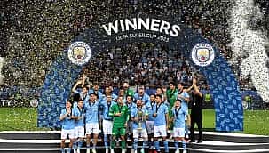 Manchester City campeão; veja as melhores fotos da final da Supercopa da UEFA