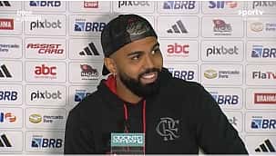 Gabigol pede apoio dos torcedores e afirma que 'Sampaoli tem muito a cara do Flamengo' 