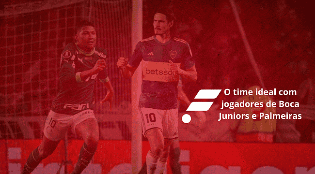 O time ideal com jogadores de Boca Juniors e Palmeiras