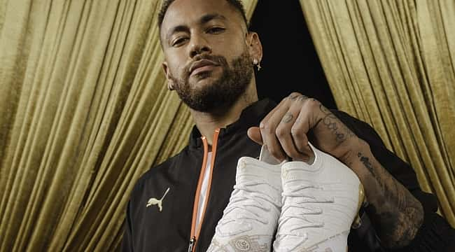 Puma faz chuteira em homenagem a recorde de Neymar pela Seleção Brasileira