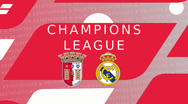 Braga recebe Real Madrid na Champions League pela 3ª rodada do Grupo C