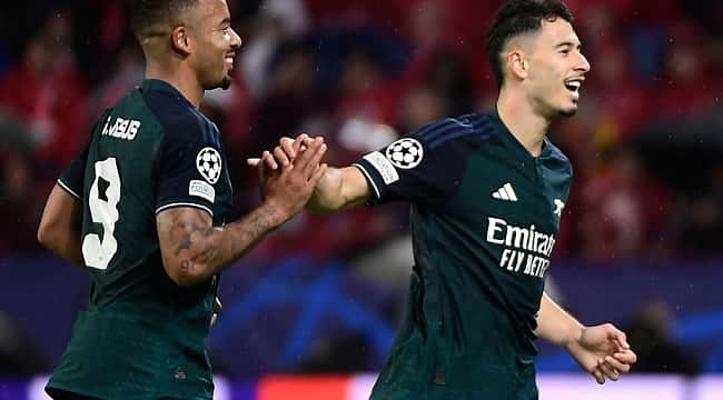 Com gols de Gabriel Martinelli e Gabriel Jesus, Arsenal vence o Sevilla na Espanha