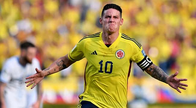 Déjà vu? James Rodríguez marca golaço no Uruguai, mas Colômbia sofre empate no fim