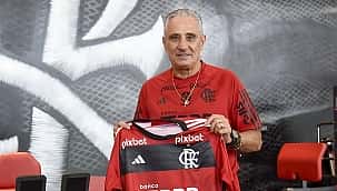 O Tite chegou: As fotos da chegada do novo treinador do Flamengo