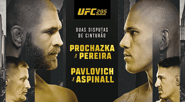 Como assistir o UFC 295: Prochazka x Pereira ao vivo, online e de graça