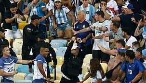 Confusão da torcida argentina no Maracanã; Veja as melhores imagens