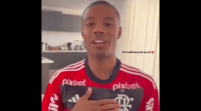 Antes do anúncio oficial, vídeo de De La Cruz com camisa do Flamengo vaza; assista