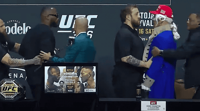 Edwards se revolta após Covington citar assassinato do seu pai; assista