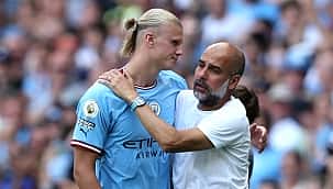 Pep Guardiola confirma lesão de Haaland