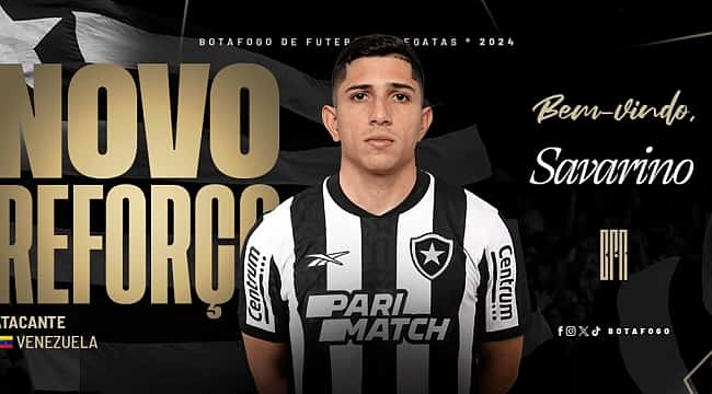 Botafogo anuncia Savarino, ex-Atlético-MG