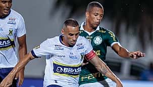 Santo André faz no fim e empata com o Palmeiras